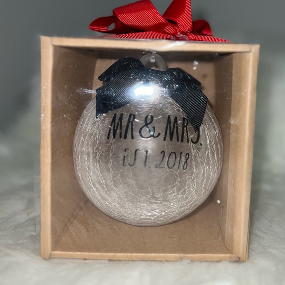 Rae Dunn Other - Rae Dunn Mr. & Mrs. Est. 2018 Ornament